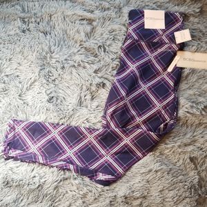 NWT,  BCBG Check Stretch Pants